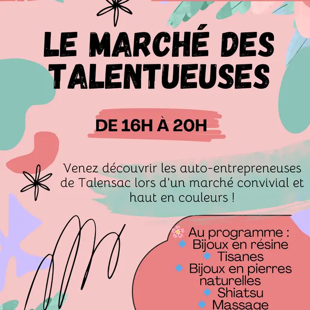 Affiche marché des talentueuses