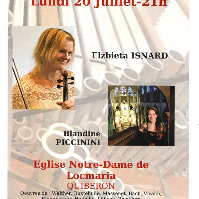 Orgue et violon Blandine Piccinini et Elsbieta Isnard