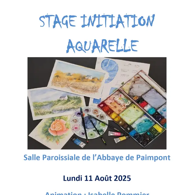 STAGE INITIATION aquarelle