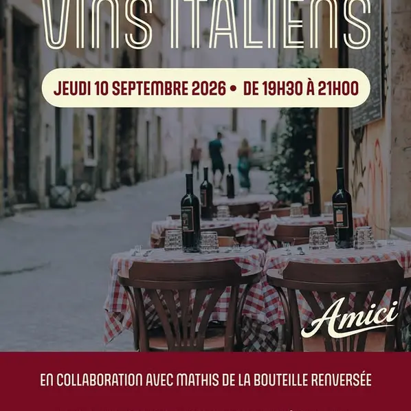 Dégustation de vins italiens