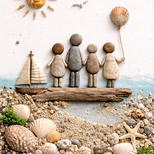 Visuel atelier pebble art 15 avril 2026