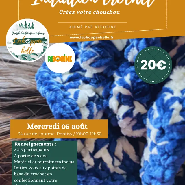 Atelier initiation crochet 05 08 2026