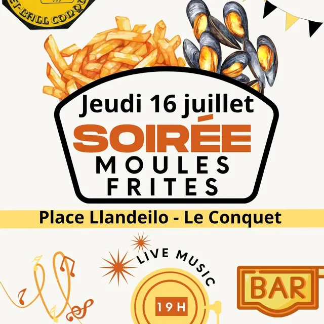 affiche concert moules frites bbc 16 JUILLET 2026