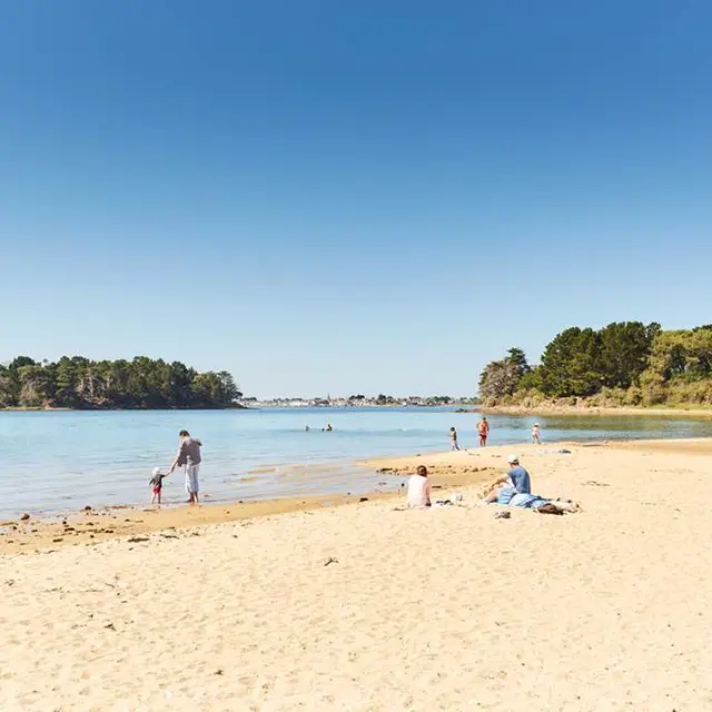Plage Les 7 îles-Baden-Golfe-du-Morbihan-Bretagne sud