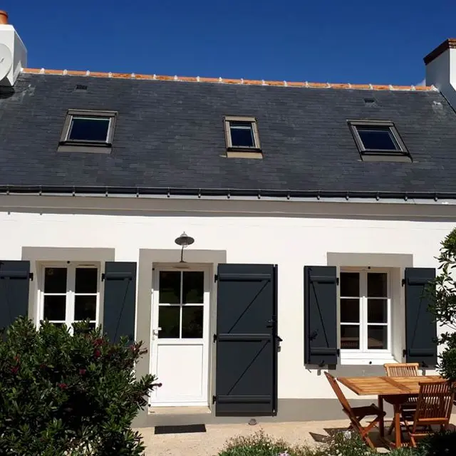 Clévacances - Meublé 056MS000385 - Maison tout confort, au calme, à 200m de la plage et de la côte sauvage, vue mer à BELLE ILE - Bangor - Morbihan Bretagne Sud