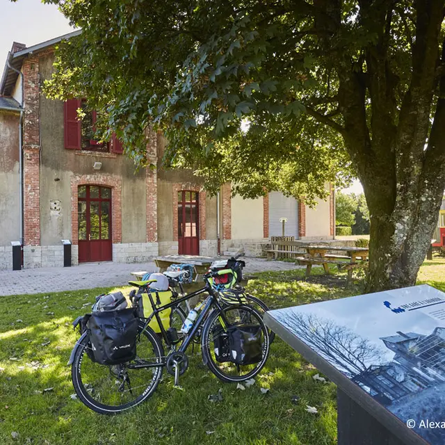 Location de vélos à la gare de Guiscriff