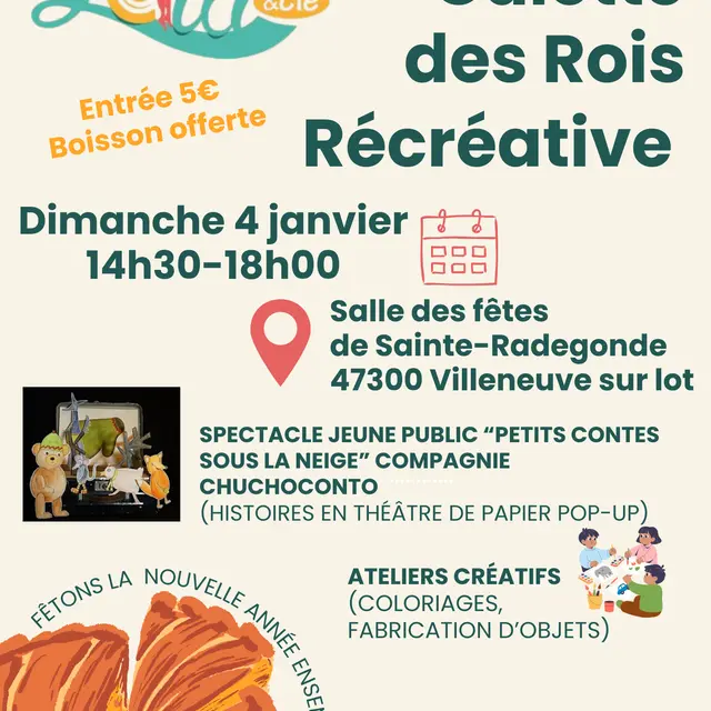 Affiche promotionnelle galette des rois - 1