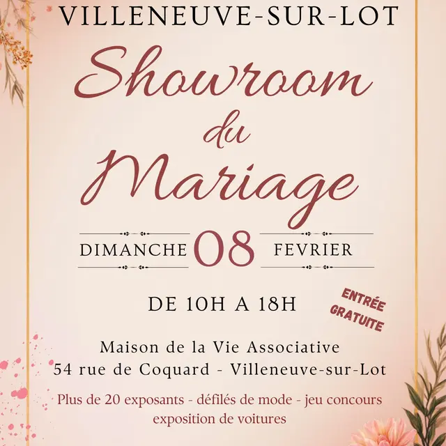 AFFICHE SHOWROOM MARIAGE - 3