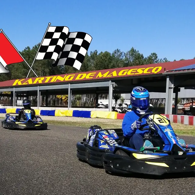1. karts devant prégrille DRAPEAU LOGO copie_KARTINGMAGESCQ_OTILAS