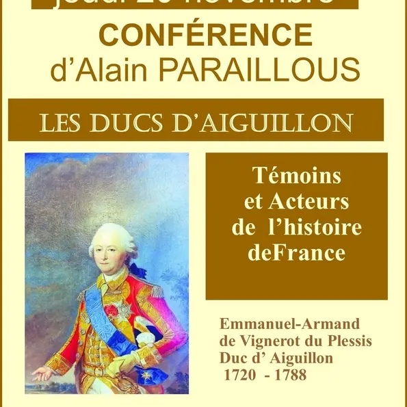 20-11-2025-Conférence Les ducs d'aiguillon_Laroque-Timbaut