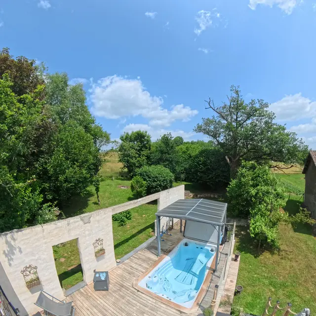 Terrase spa de nage