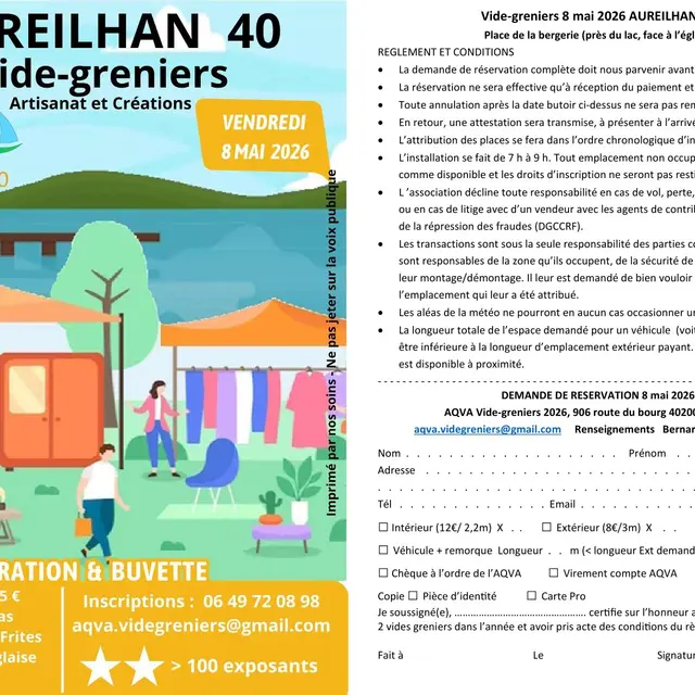 Vide-greniers 8 mai 2026