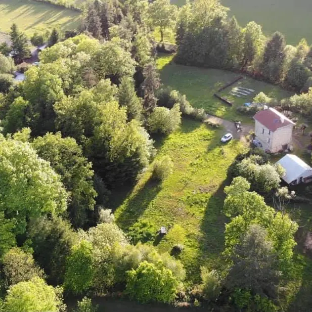 Maison d'hôtes Il était une fois vue arerienne