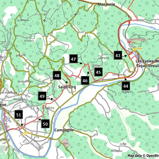 topo carte 5 les eyzies le bugue