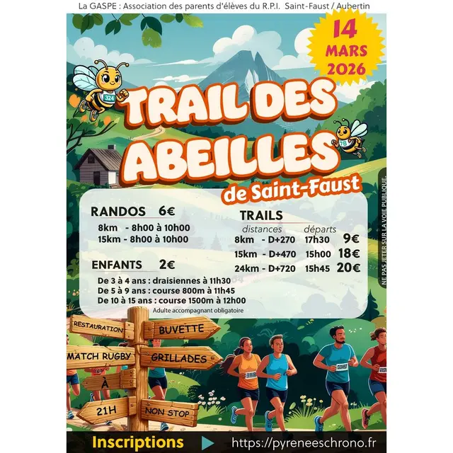trail des abeilles st faust