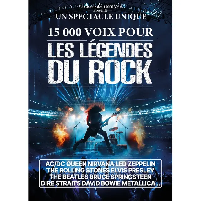AFFICHE 15000 VOIX ROCK