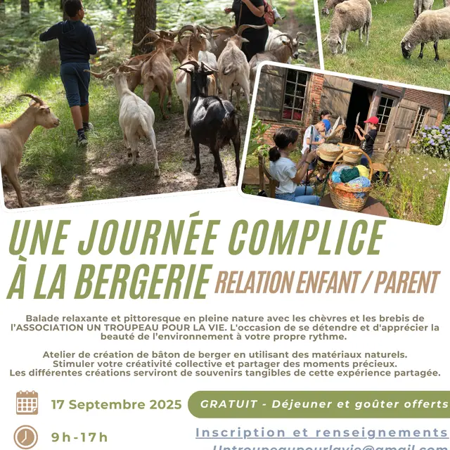 Journée complice à la bergerie – Balade et atelier bâton de berger