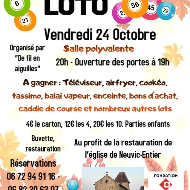 AFFICHE LOTO NEUVIC