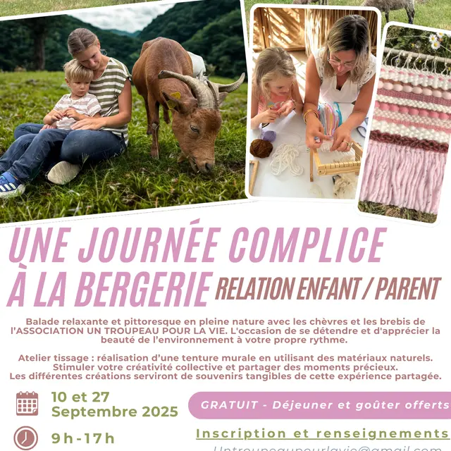 Journées complices à la bergerie – Balade et atelier tissage