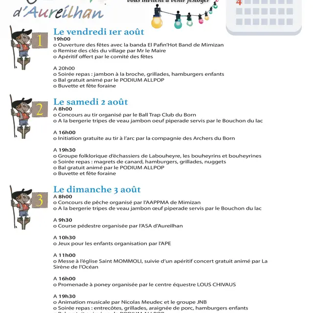 Affiche Fetes Aureilhan 2025 V4