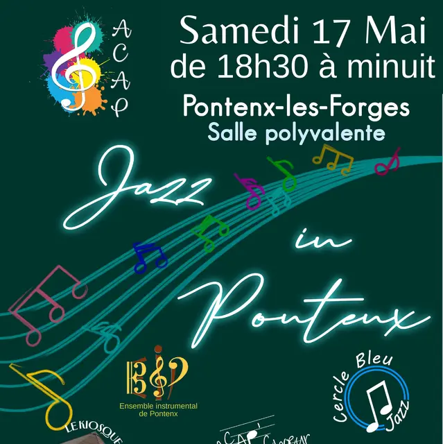 Affiche Jazz in Pontenx 2025 V2