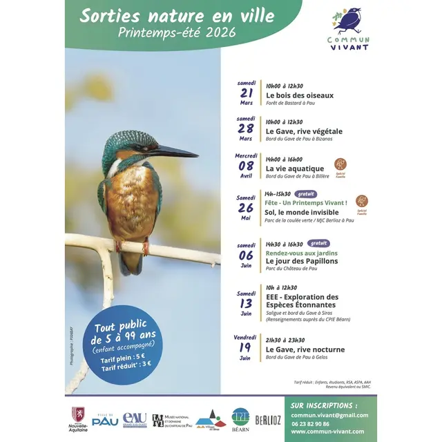 Affiche Prog Sortie Nature Printemps 2026