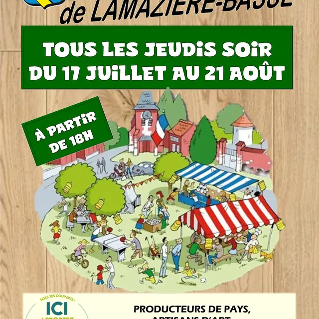 Affiche marché village 2025