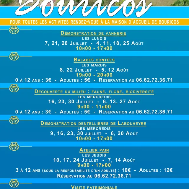 Animations à Bouricos