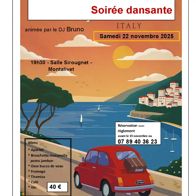 Affiche italie du 22.11.25