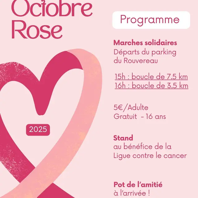 Affiche programme octobre rose clair - 1