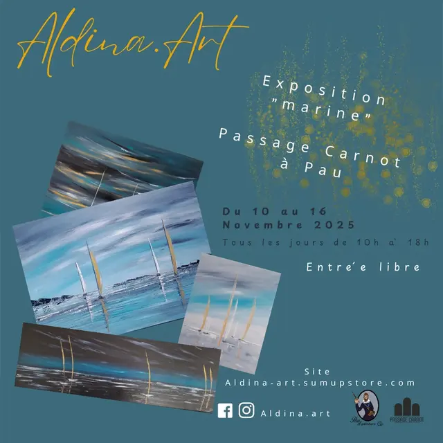 Affiche expostion Aldina Art