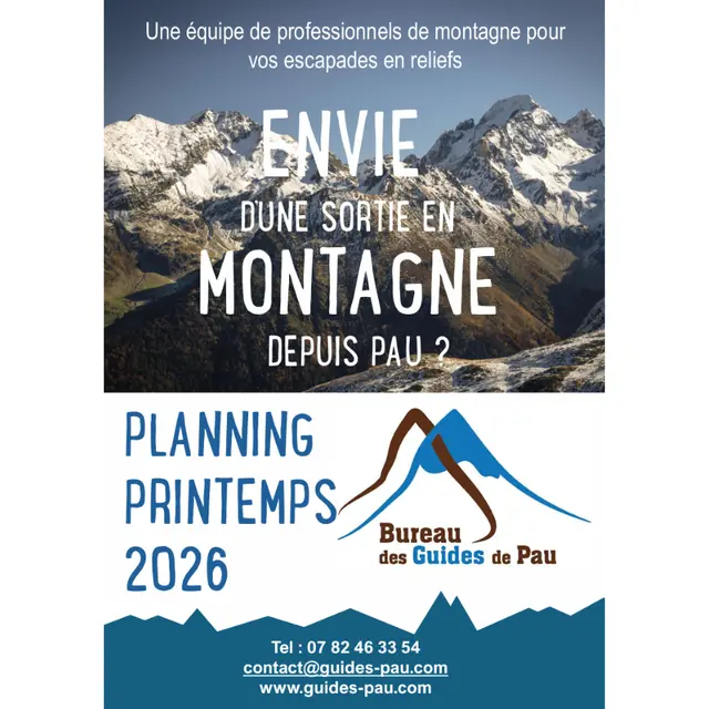 Bureau des Guides de Pau - Programme du printemps 2026