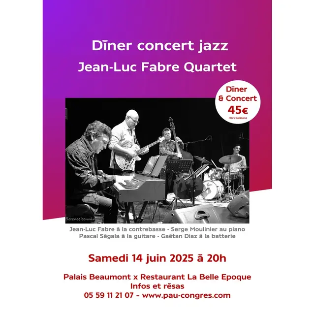 Diner concert Jazz La Belle Époque