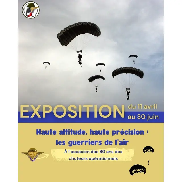 Exposition haute altitude, haute précision - les guerriers de l'air  au musée des parachutistes de Pau