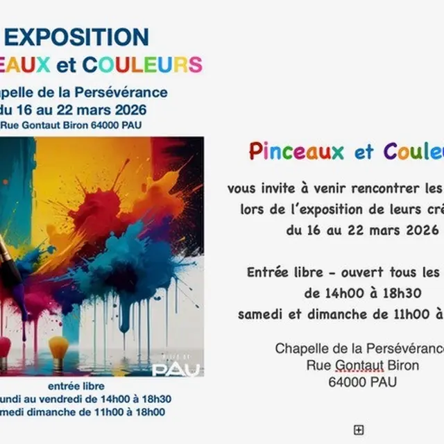 Exposition pinceaux et couleurs