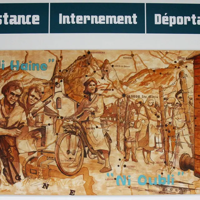 Musée de la Résistance et de la Déportation - Pau - Fresque