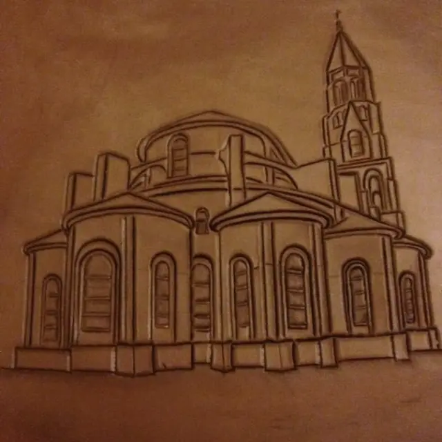 Gravure Collégiale de Saint Léonard de Noblat
