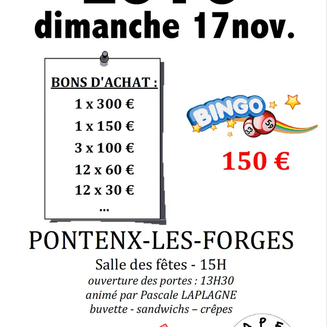 LOTO APE Pontenx 17nov
