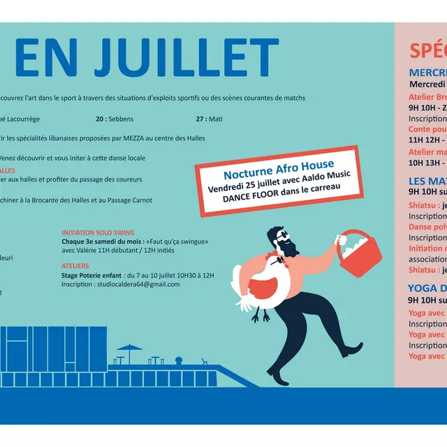 Les Halles en juillet