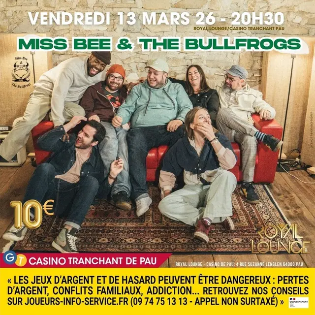 Miss Bee & The Bullfrogs - casino tranchant