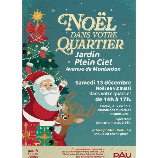 Noël dans votre quartier JARDIN-Plein Ciel - Agenda