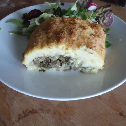 roulé de pomme de terre