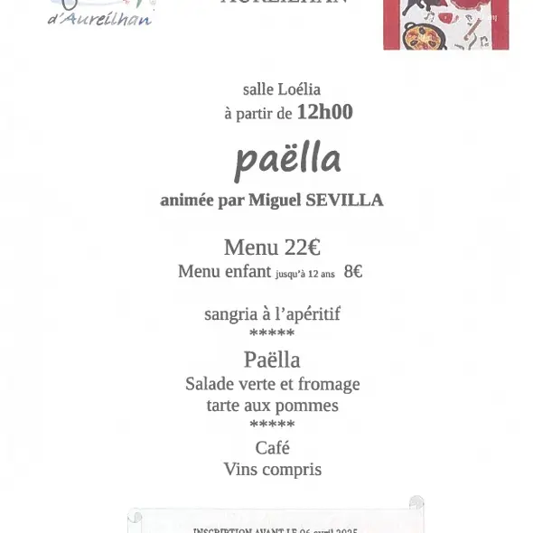 Paella Aureilhan 13-04-2025
