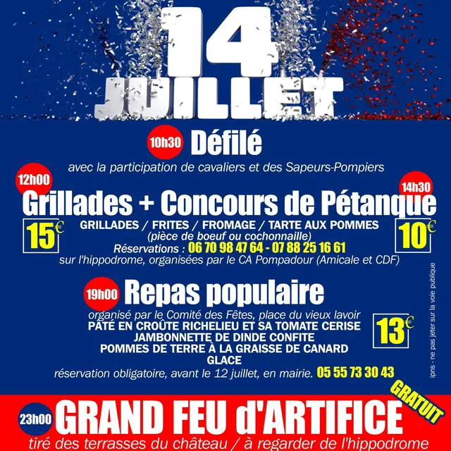 Pompadour - 14 juillet