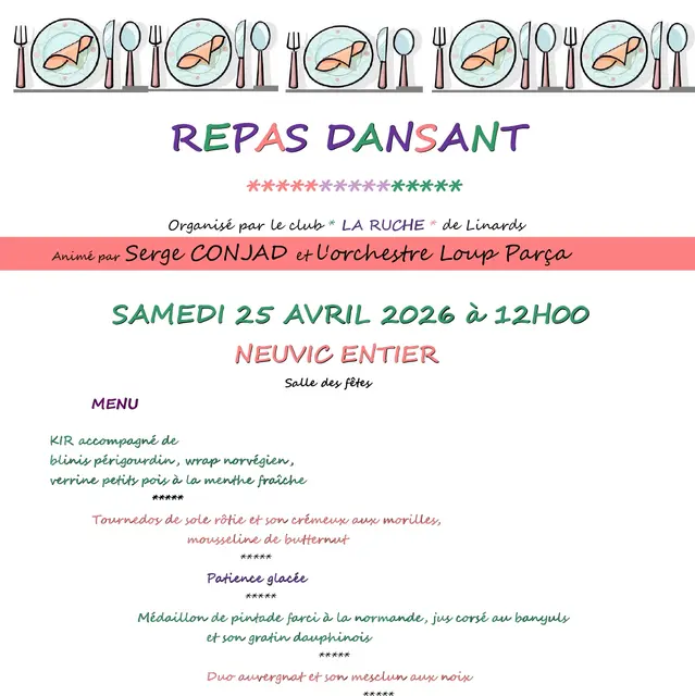 Repas dansant LA RUCHE