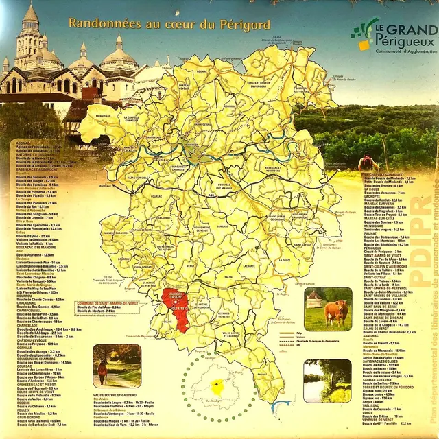 SAINT-AMAND DE VERGT-Boucle du Pas de l'Âne-Panneau d'appel 2