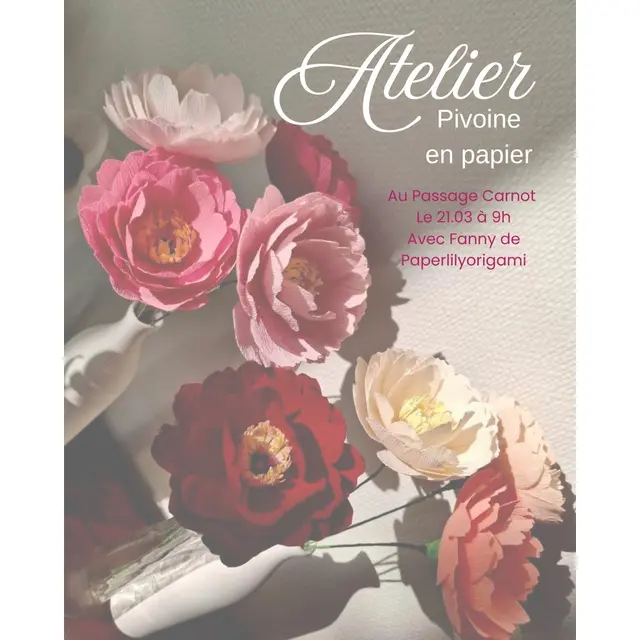 Atelier fleur en papier