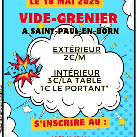 Vide grenier APE 18-05