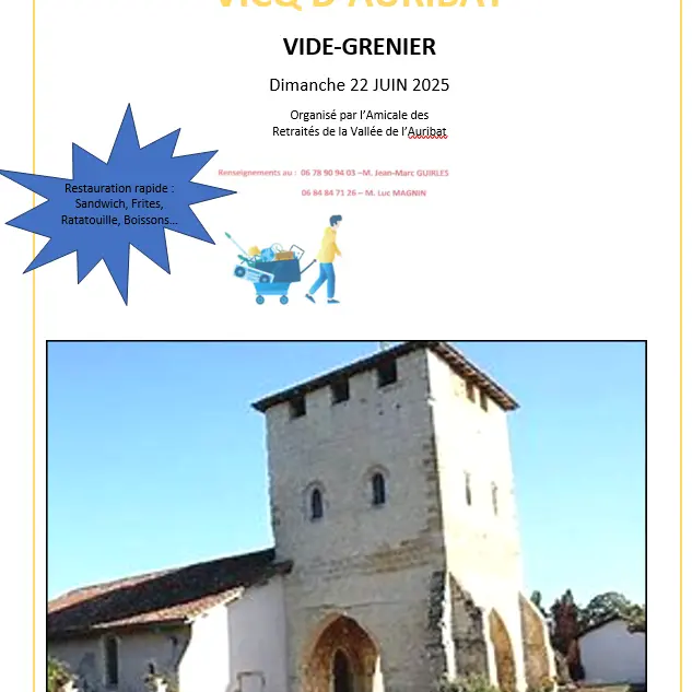 Vide grenier Vicq 22 JUIN