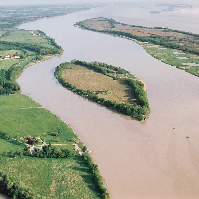 Vue aerienne ile Margaux